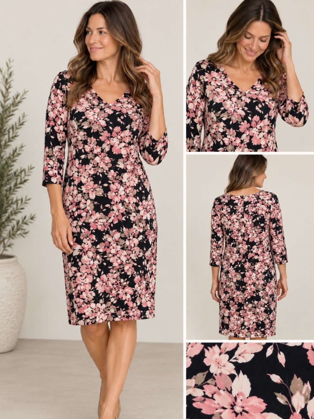 J. Jill Wear Ever Collection Floral Dress — Size L